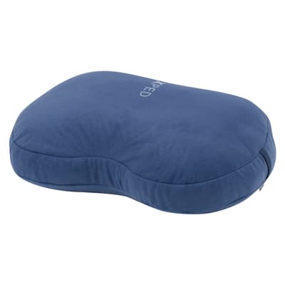 Blue EXPED Down Pillow with a soft insulated outer cover