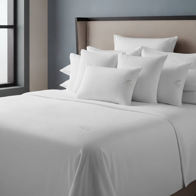 Top 5 Down Inc pillows displayed on a luxury bed
