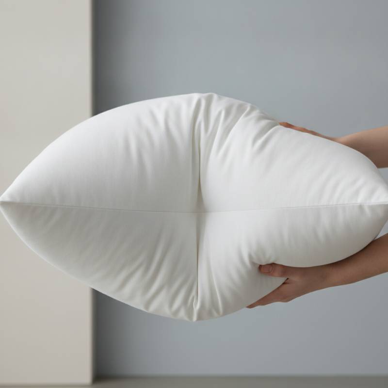 Close up of down-like microfiber fill of 1Concier New Generation pillow