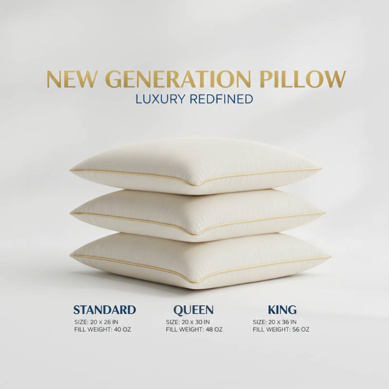 Specification table for 1Concier New Generation pillows