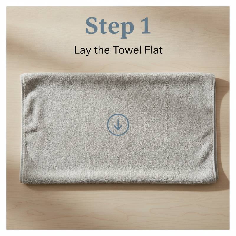 Steps to create a DIY ear pillow using a rolled towel