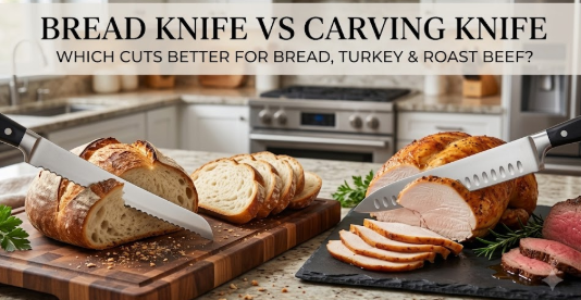 Bread Knife vs Carving Knife: Which Cuts Better for Bread, Turkey & Roast Beef?