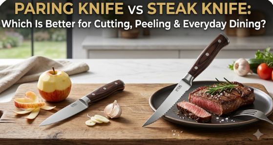 Paring Knife vs Steak Knife: Which Is Better for Cutting, Peeling & Everyday Dining?
