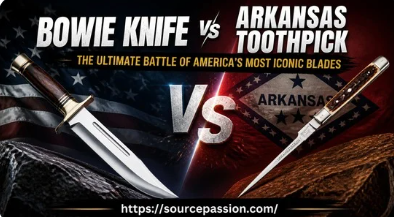 Bowie Knife vs Arkansas Toothpick: The Ultimate Battle of America’s Most Iconic Blades