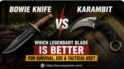 Bowie Knife vs Karambit: Which Legendary Blade Is Better for Survival, EDC & Tactical Use?