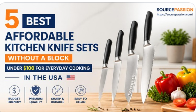5 Best Affordable Kitchen Knife Sets Without a Block Under $100 for Everyday Cooking in the USA