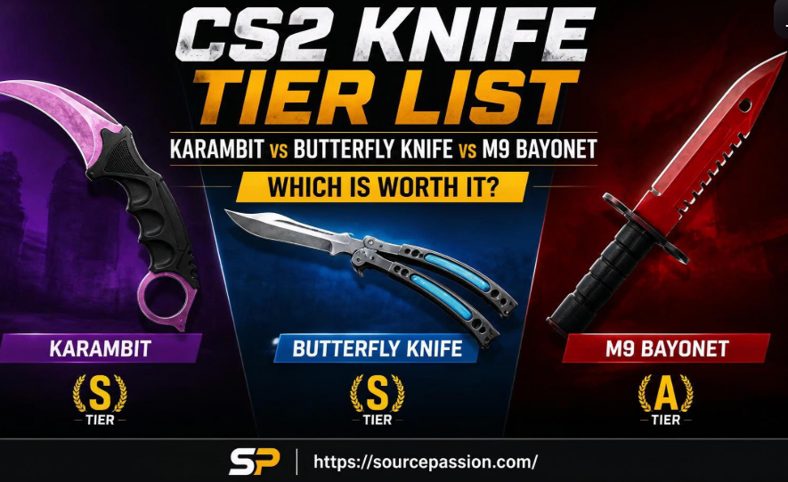CS2 Knife Tier List: Karambit vs Butterfly Knife vs M9 Bayonet — Which Is Worth It?
