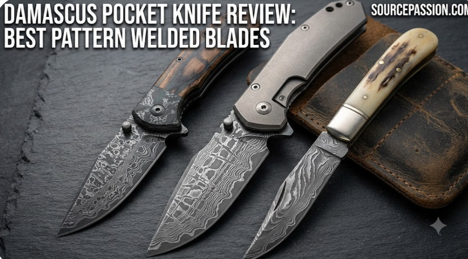 Damascus Pocket Knife Review: Best Pattern Welded Blades