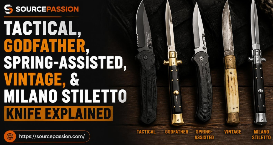 Tactical, Godfather, Spring-Assisted, Vintage, & Milano Stiletto Knife Explained