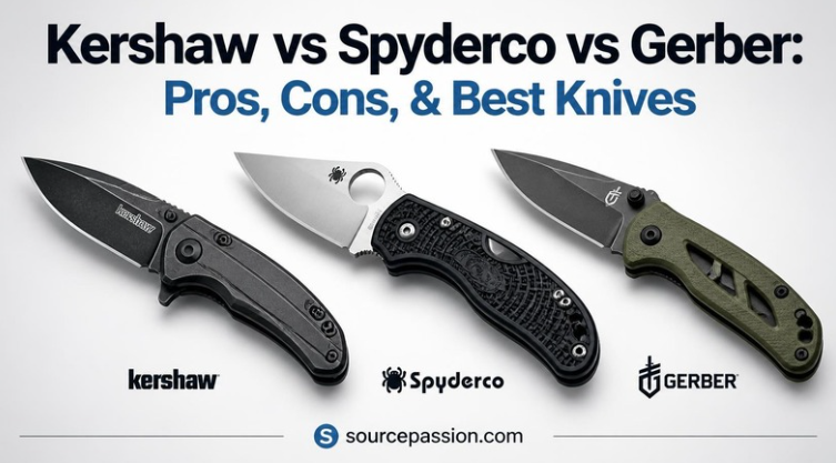 Kershaw vs Spyderco vs Gerber: Pros, Cons, & Best Knives