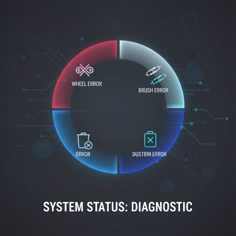 Roomba light ring error code indicator chart