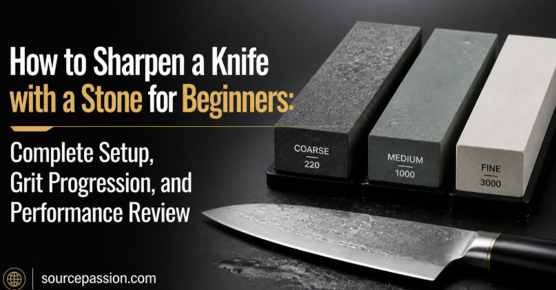 How to Sharpen a Knife with a Stone for Beginners: Complete Setup, Grit Progression, and Performance Review